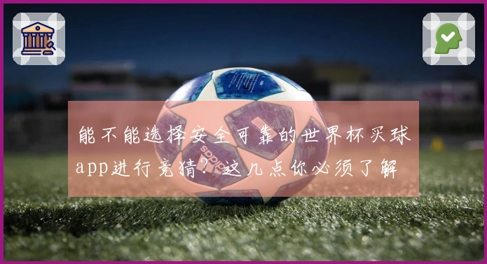 能不能选择安全可靠的世界杯买球app进行竞猜？这几点你必须了解