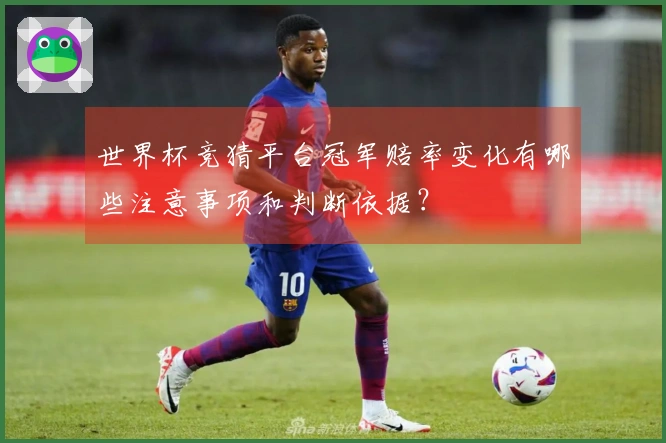 世界杯竞猜平台冠军赔率变化有哪些注意事项和判断依据?